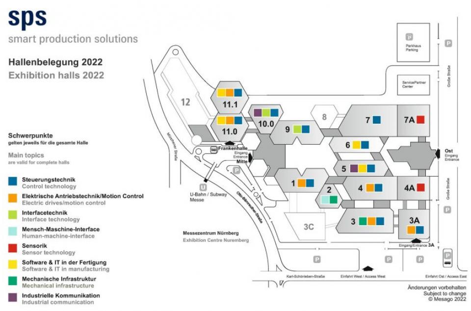 SPS 2022 Hallenplan